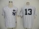 Baseball Jerseys new york yankees #13 rodriguez white(black stri