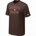 Minnesota Vikings T-shirts brown