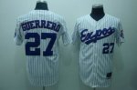 Baseball Jerseys montreal expos #27 guerrero m&n white(blue stri
