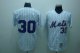 Baseball Jerseys new york mets #30 m&n white(blue strip)