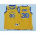 youth nba golden state warriors #30 stephen curry gold throwback stitched jerseys