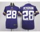 nike nfl minnesota vikings #28 peterson purple [new nike limited