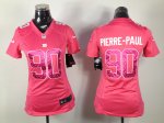 nike women nfl new york giants #90 pierre.paul pink jerseys