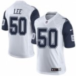 nike nfl dallas cowboys #50 sean lee white rush limited jerseys