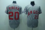 Baseball Jerseys los angeles angels #20 rivera grey(cool base)