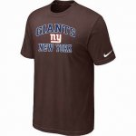 New York Giants T-shirts brown