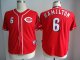 Men's MLB Cincinnati Reds #6 Billy Hamilton Red Cool Base Jerseys