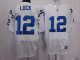 nike nfl indianapolis colts #12 andrew luck elite white cheap je