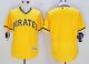 mlb pittsburgh pirates blank majestic gold flexbase authentic collection cooperstown jerseys