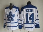 NHL Toronto Maple Leafs #14 Dave Keon white Throwback Fel Viskin