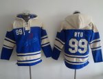 mlb los angeles dodgers #99 hyun-jin ryu blue sawyer hooded sweatshirt hoodie