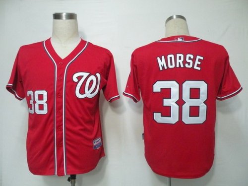 Baseball Jerseys washington nationals #38 morse red(cool base)