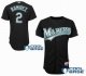 Baseball Jerseys Florida Marlins #2 Hanley Ramirez black[cool ba