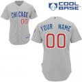 customize mlb chicago cubs jersey grey road cool base baseball