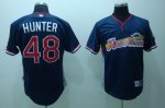 2009 Baseball Jerseys all star #48 hunter blue