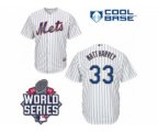 2015 World Series mlb jerseys new york mets #33 harvey white(blu