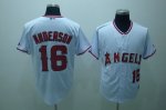 Baseball Jerseys anaheim angels anderson #16 white