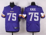 nike minnesota vikings #75 kalil purple elite jerseys