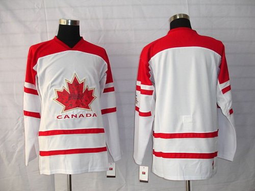 Hockey Jerseys team canada blank 2010 olympic white