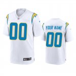 Los Angeles Chargers Custom White 2020 Game Jersey