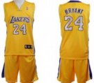 Los Angeles Lakers #24 Bryant Yellow Suit