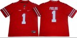 NCAA Ohio State Buckeyes #1 Justin Fields Red Jersey
