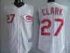 Baseball Jerseys cincinnati reds #27 clark white[vest]