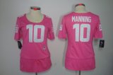 nike women nfl new york giants #10 manning pink [breast cancer a