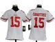 nike youth nfl san francisco 49ers #15 crabtree white jerseys