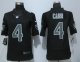 Men's Oakland Raiders #4 Derek Carr Black Impact Limited Nike NFL Jerseys