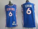 Basketball Jerseys philadelphia 76ers #6 erving blue