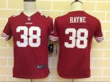 youth nike san francisco 49ers #38 hayne red jerseys
