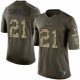 youth nike nfl dallas cowboys #21 deion sanders green salute to service jerseys