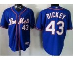 mlb new york mets #43 dickey blue jerseys