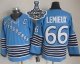 Men Pittsburgh Penguins #66 Mario Lemieux Light Blue CCM Throwback 2017 Stanley Cup Finals Champions Stitched NHL Jersey