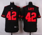 nike san francisco 49ers #42 lott black elite jerseys [oranger n