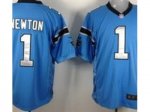 Nike NFL Carolina Panthers #1 Cam Newton Blue Game Jerseys