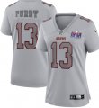 San Francisco 49ers Brock Purdy Gray Super Bowl LVIII Atmosphere Fashion Game Jersey