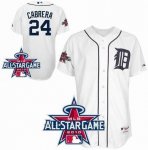 2010 All-Star Patch Detroit Tigers #24 Miguel Cabrera Cool Base
