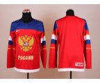 2014 winter olympics nhl jerseys blank red Russia