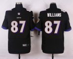 nike baltimore ravens #87 williams black elite jerseys