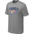 nba oklahoma city thunder big & tall primary logo L.grey T-Shirt