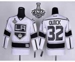 youth nhl los angeles kings #32 quick white-black [2014 stanley