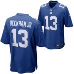 Nike New York Giants #13 Odell Beckham jr blue Jerseys [Game]