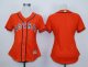 women mlb houston astros blank orange majestic cool base jerseys