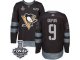 Men's Adidas Pittsburgh Penguins #9 Pascal Dupuis Authentic Black 1917-2017 100th Anniversary 2017 Stanley Cup Final NHL Jersey