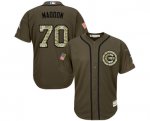 mlb majestic chicago cubs #70 joe maddon green salute to service jerseys