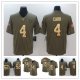 Football Oakland Raiders Hot Players Limited Olive and Gold number 2017 Salute to Service Jersey