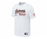 MLB Houston Astros White Nike Short Sleeve Practice T-Shirt