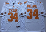 Texas Longhorns White #34 Ricky Williams College Jersey